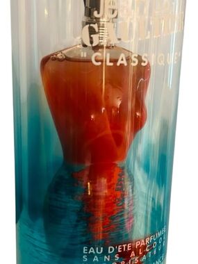 Jean Paul Gaultier Classique Parfume NIB Red Torso Bottle with Blue Accents